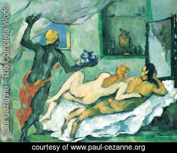 Paul Cezanne - Afternoon In Naples With A Black Servant