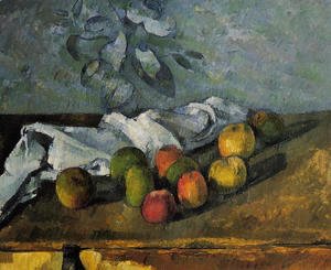 Paul Cezanne - Apples And Napkin