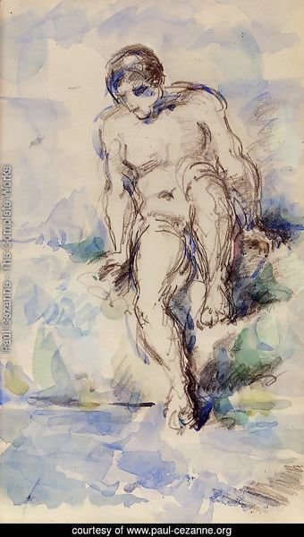 Bather Entering The Water