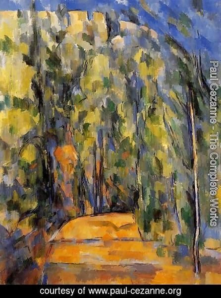 Paul Cezanne - Bend In The Forest Road