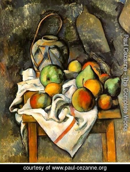 Paul Cezanne - Ginger Jar And Fruit