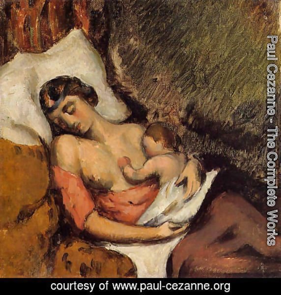 Paul Cezanne - Hortense Breast Feeding Paul