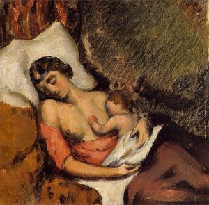 Paul Cezanne - Hortense Breast Feeding Paul