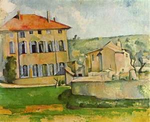 Paul Cezanne - House And Farm At Jas De Bouffan
