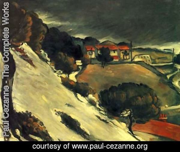 Paul Cezanne - L Estaque Under Snow