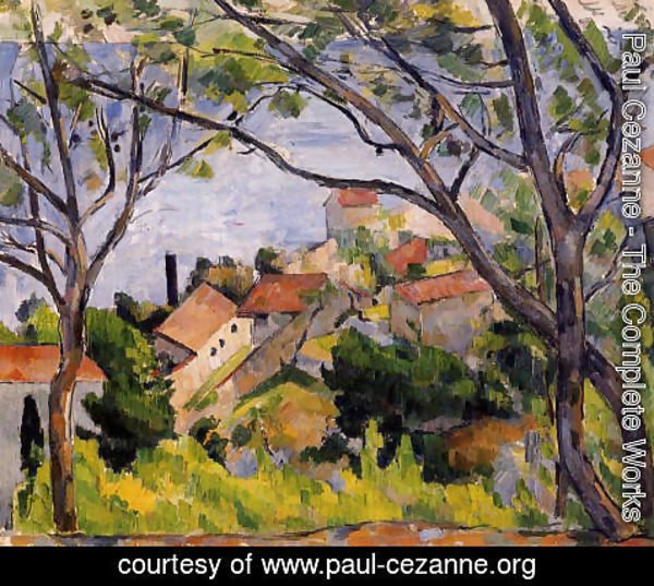 Paul Cezanne - L Estaque  View Through The Trees