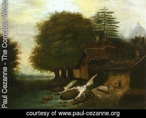 Paul Cezanne - Landscape With Mill