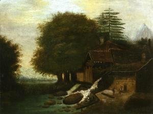 Paul Cezanne - Landscape With Mill