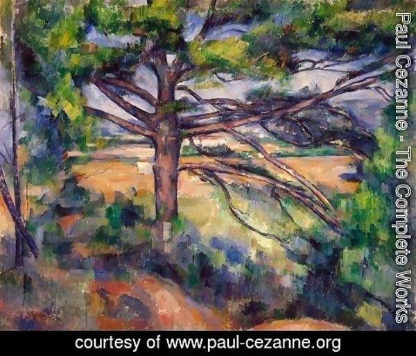 Paul Cezanne - Large Pine And Red Earth
