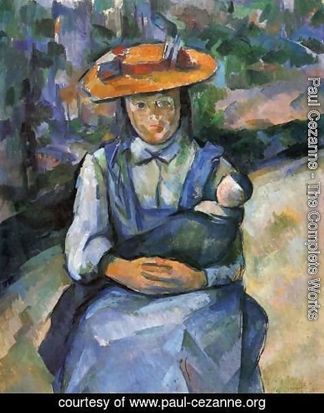 Paul Cezanne - Little Girl With A Doll
