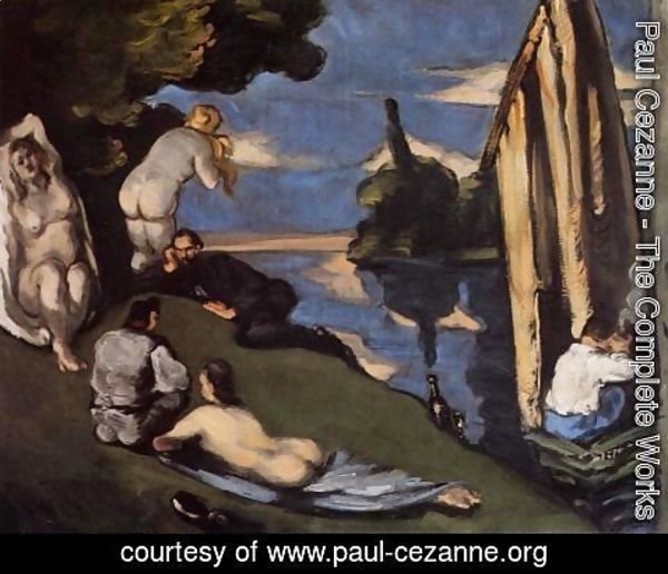 Paul Cezanne - Pastoral Aka Idyll