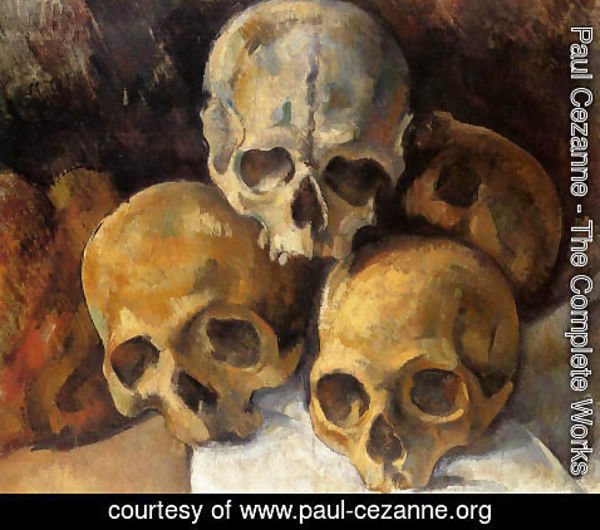 Paul Cezanne - Pyramid Of Skulls2