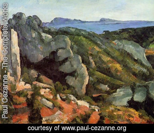 Paul Cezanne - Rocks At L Estaque