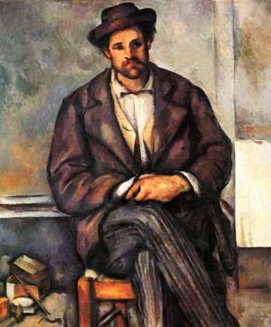Details about   Paul Cezanne Seated Man Art Print Framed 12x16 