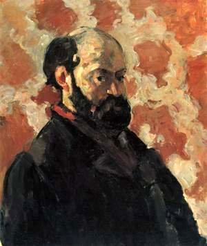 Paul Cezanne - Self Portrait With A Rose Background