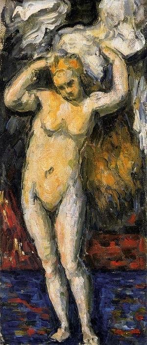 Paul Cezanne - Standing Bather  Drying Her Hair