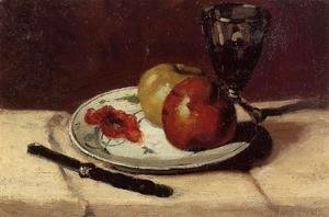 Paul Cezanne - Still Life   Apples And A Glass