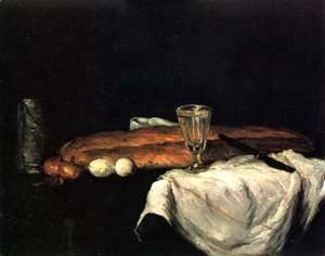 Paul Cezanne - Still Life With Bread And Eggs