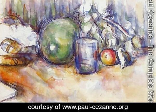 Paul Cezanne - Still Life With Green Melon