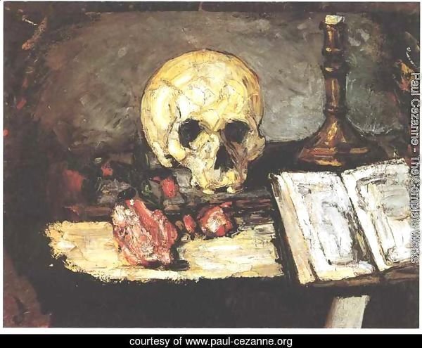 Still Life With Skull And Candlestick