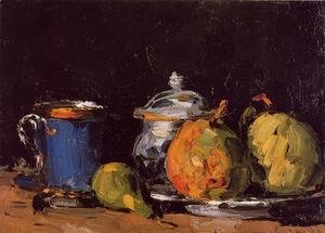 Paul Cezanne - Sugar Bowl  Pears And Blue Cup