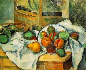 Paul Cezanne - Table  Napkin And Fruit
