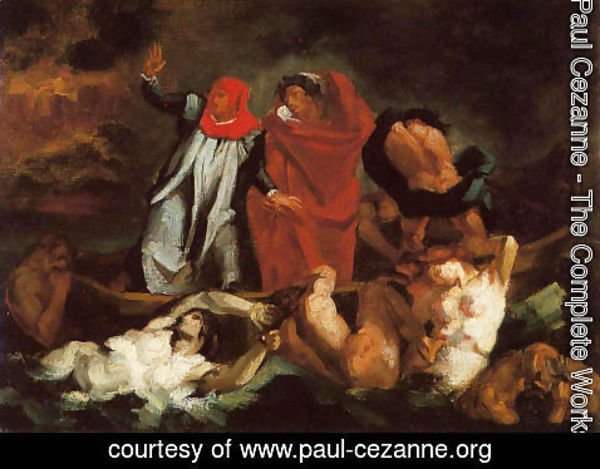 Paul Cezanne - The Barque Of Dante (after Delacroix)
