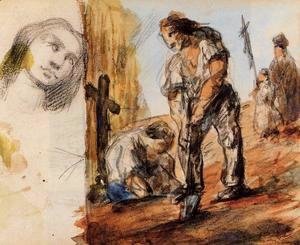 Paul Cezanne - The Gravediggers
