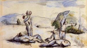 Paul Cezanne - The Harvesters