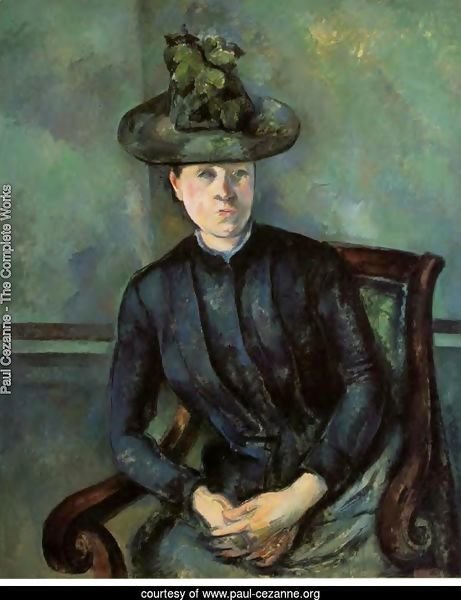 Woman In A Green Hat Aka Madame Cezanne