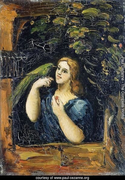 Woman With Parrot